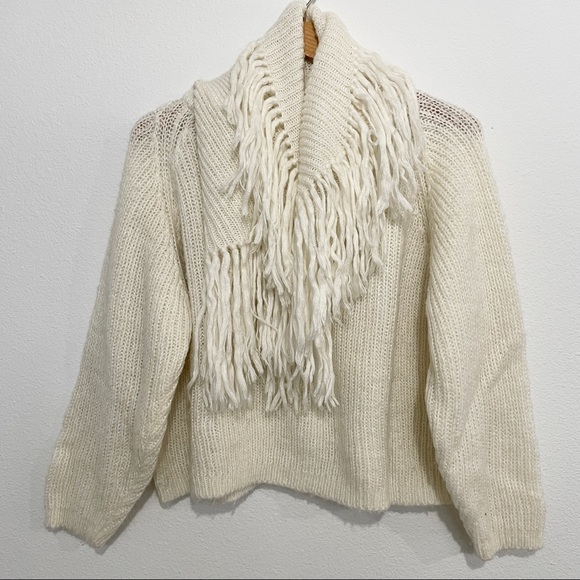 Vintage Jamie Scott 80s Fringe Sweater - Picture 2 of 7